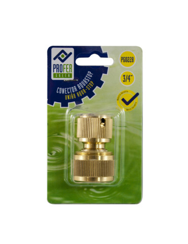 CONECTOR RAPIDO AQUASTOP LATON