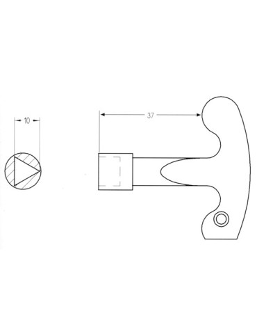 LLAVE CIERRE TRIANG ELECTRIC