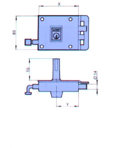 CERRADURA SOBREPONER DCHA