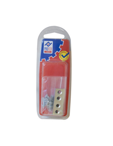 PLACA RECTA UNION ZN BL.4 PZS