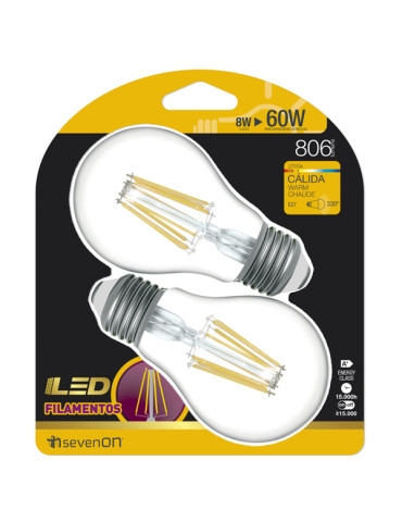 LED ESTANDAR ES27 330 PACKx2