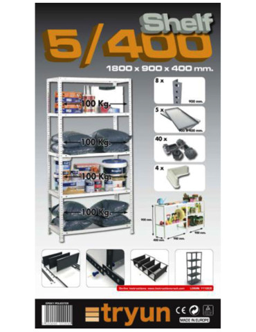 ESTANTERIA ECONOM 400 BLANCA