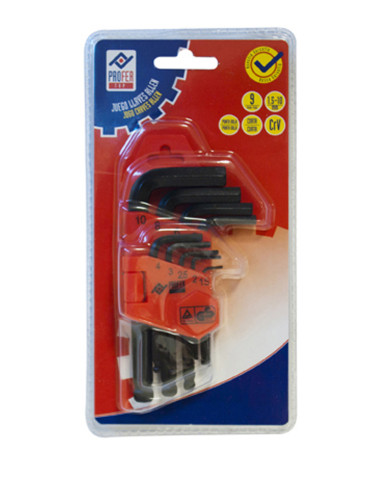 LLAVE ALLEN CORTA P/BOLA 9P