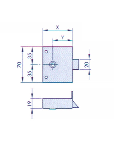 PICAPORTE SOBREPONER