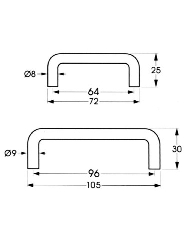 TIRADOR EPOXI BLANCO