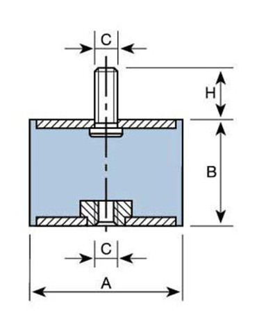 SOPORTE CIL MIXTO M-8