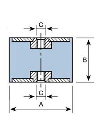 SOPORTE CIL HEMBRA M-6