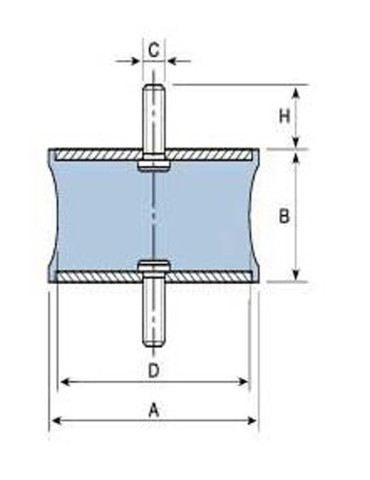 SOPORTE DIABOLO MACHO M-10