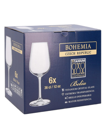 COPA VINO CRISTAL BELIA SET 6