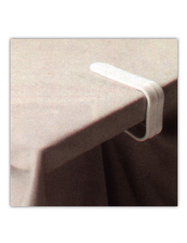 SUJETAMANTEL PLASTICO BLCO.4PZ