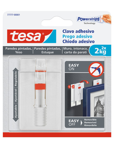 CLAVO ADHESIVO AJ PARED PIN 2K