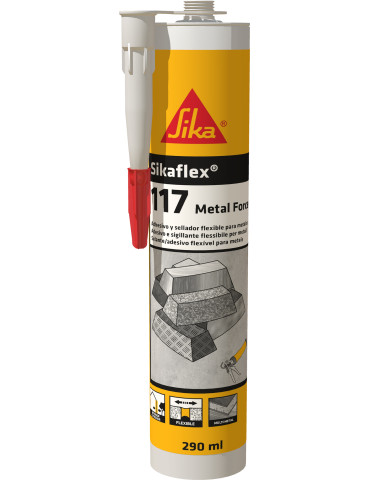 ADHESIVO ELASTICO METALES GRIS