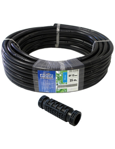 TUBERIA C/GOTEROS INTEGRADOS R/25 NEGRO