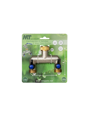 DERIVACION DOBLE LATON 16 BAR