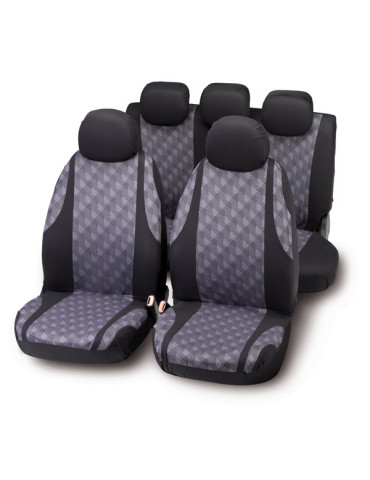 FUNDAS ELASTICAS JG NEGRO GRIS