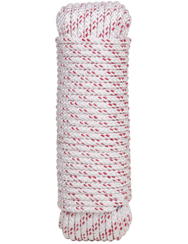 CUERDA TRENZADA PES CON ALMA 6MM BLAN