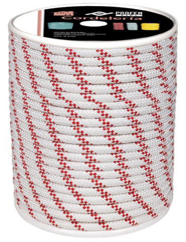 CUERDA TRENZ PES C/ALMA 8MM BLNC