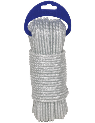 CUERDA CABLEADA PE PLASTIF 4C 5MM BLANCO