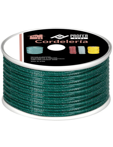 CUERDA CABLEADA PE PLASTIF 4C 5MM VERDE