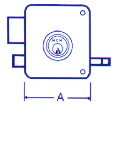 CERRADURA SOBREP PINT IZDA