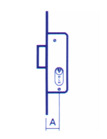 CERRADURA EMBUTIR P/ METALICA