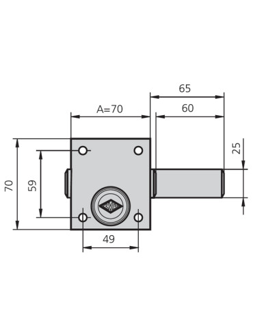 CERROJO SOBREPONER ESMALTADO