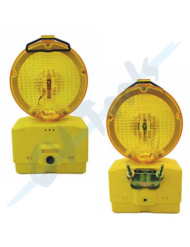 BALIZA SEÑALIZACION INTERMITENTE PARA 2 BATERIAS