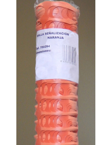 MALLA SEÑALIZACION NARANJA