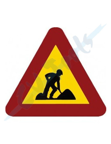 SEÑAL METALICA PELIGRO OBRAS TP18