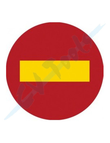 SEÑAL METALICA DIRECCION PROHIBIDA TR101