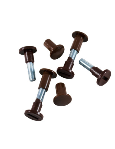 TORNILLO ENSAMBLAR MARRON BL 4