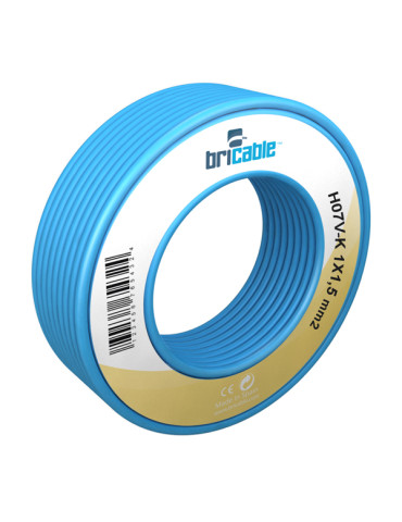 CABLE LINEA FLEXIBLE AZUL H07V-K R/10M