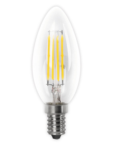 LAMPARA LED VELA FILAM E14 F