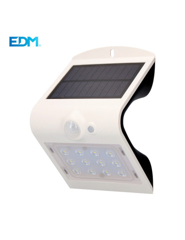 APLIQUE LED SOLAR 220 lm SENSOR PRESENCIA BCO