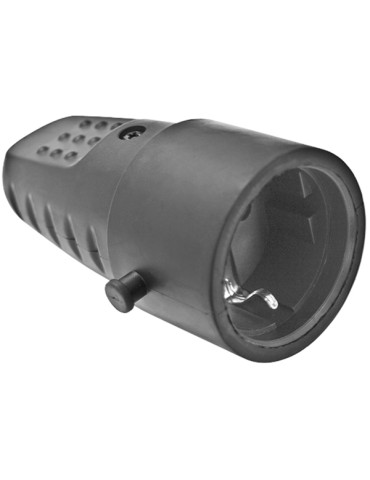 BASE IND GOMA-PVC TT 16A IP44 NEG