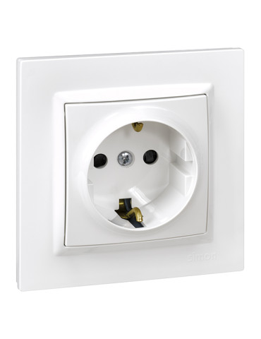 BASE ENCHUFE EMPOTRAR BLANCO