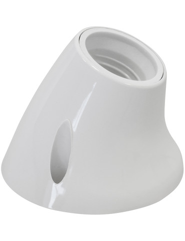 PORTALAMPARAS ZOCAL CURVO E27 BL