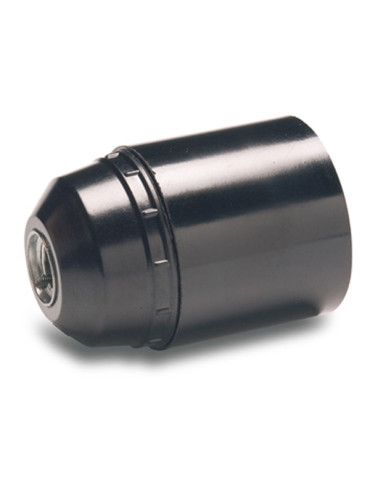 PORTALAMPARAS LISO E 27 NEGRO