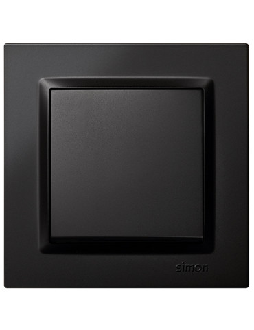 CONMUTADOR EMPOTRAR NEGRO CRUCE