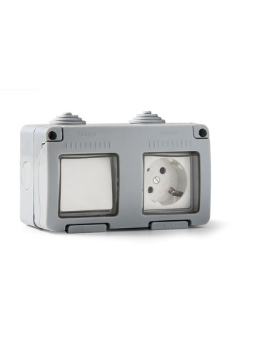 CONMUTADOR Y BASE SUPERFICIE TT ESTANCO IP55