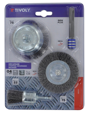 KIT PULIDO CEPILLADO HEXAG 7 PZ