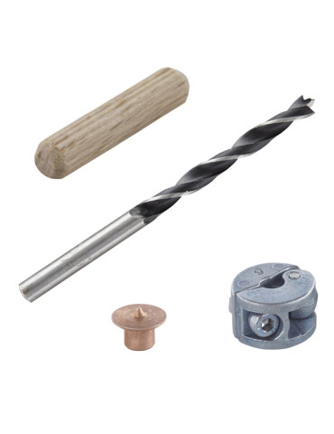 ESPIGA MADERA JG 22+BROCA+TOPE