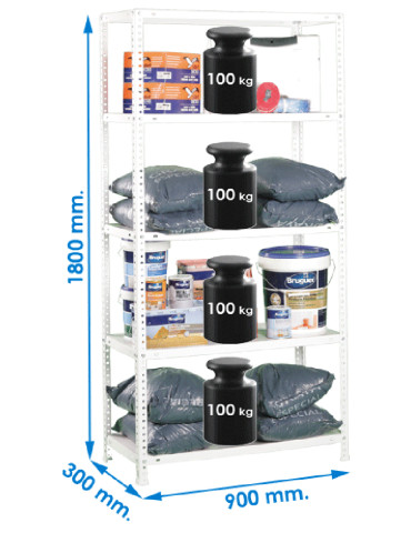 ESTANTERIA ECONOM 300 BLANCA