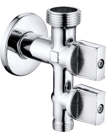 VALVULA ESCUADRA LAVADORA-LAVABO VERTICAL