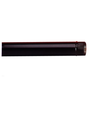 TUBO ESTUFA VITRIFICADO NEGRO LEÑA