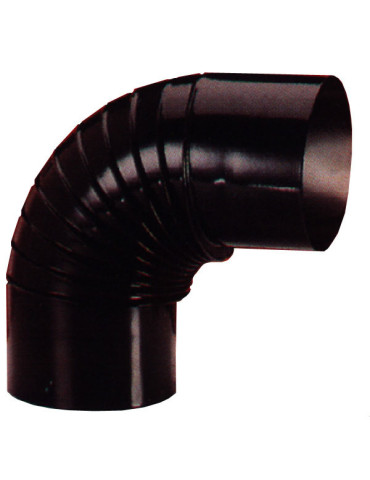 CODO ESTUFA VITRIF NEGRO 90