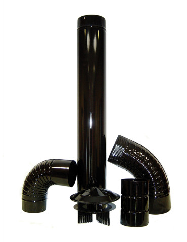 CODO ESTUFA VITRIF NEGRO 45