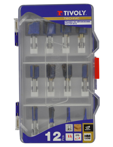 ESTUCHE 12 FRESAS RANURAR