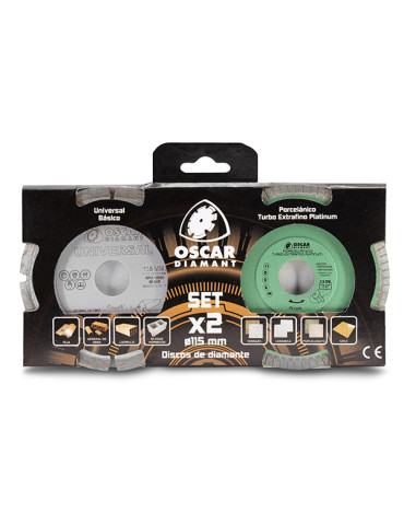 DISCO DIAMANTE PORC+G.OB PACK 2