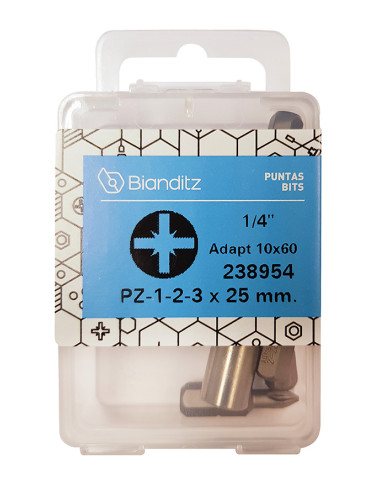 PUNTAS PZ 1-2-3X25 MM EX +ADAP